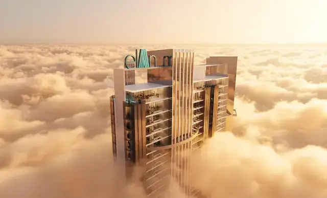 Crown of Elan The Statement tower above the clouds